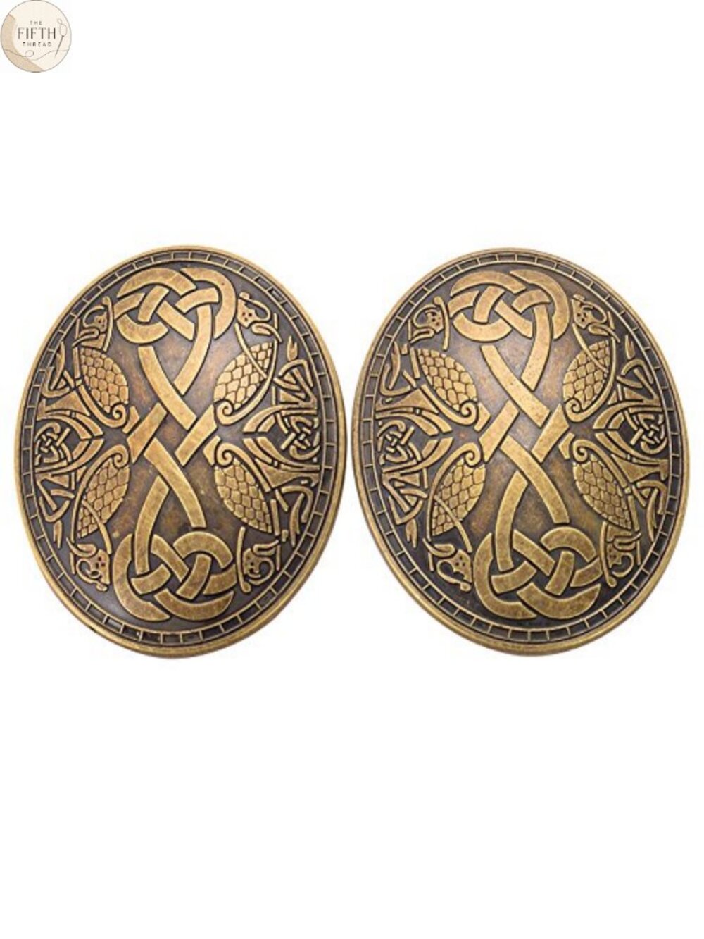 Viking Norse Tortoise Brooch Bronze Cup Oval Turtle Pin Medieval Jewelry